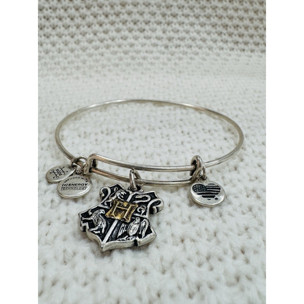 Alex and Ani Harry Potter Hogwarts Crest Expandable Charm Bangle Bracelet